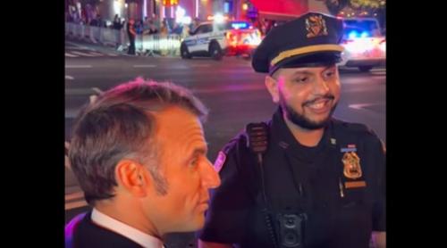 Macron blocat de convoiul lui Trump în New York și nevoit să meargă pe jos timp de 30 de minute”