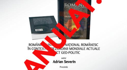 Lbertatea de exprimare în ”democrație” - Biblioteca Centrală Universitară a anulat evenimentul lansării volumului  “România și interesul național românesc în contextul dezordinii mondiale actuale”