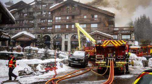 Incendiu la Courchevel: hotel de lux deținut de cetățeni ucraineni și români mistuit de flăcări
