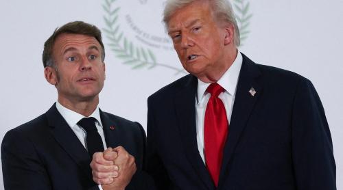 Macron adoptă retorica suveranistă împotriva lui ..Trump: „Este momentul trezirii. Nu trebuie să ne plecăm capul în fața SUA”