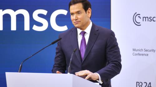 Marco Rubio: „Nu vrem ca aliații noștri să fie slabi, pentru că asta ne face și pe noi mai slabi. Chiar dacă Emisfera Nordică este casa noastră, SUA vor fi în veci copilul Europei!””