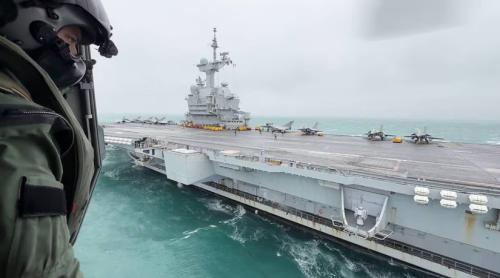 Franța redirecționează urgent portavionul Charles-de-Gaulle în Marea Mediterană de Est