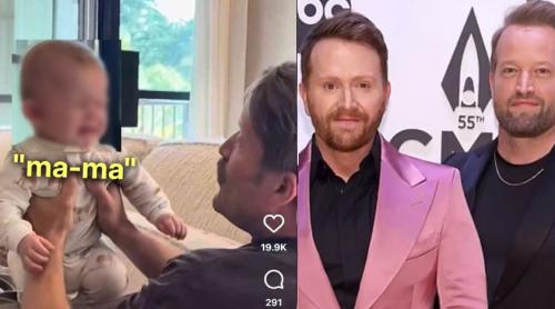 SUA: Un cuplu homosexual râde de bebelușul care își cere "mama" stârnind un val de indignare pe internet