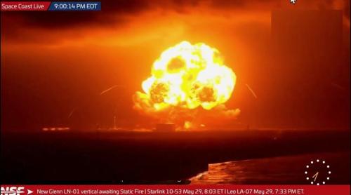 Explozie spectaculoasă la testul rachetei New Glenn: o lovitură dură pentru programul lunar al lui Jeff Bezos