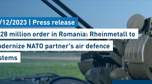 Contractul Rheinmetall pentru modernizarea sistemelor antidrone Oerlikon în valoare de 328 milioane euro plus TVA, semnat în 2023 cu livrare la sfârșitul anului 2025 – sistemele nu au ajuns încă în România