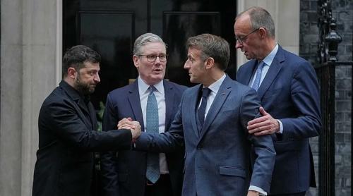 Franța, Germania și Marea Britanie susțin inițiativa lui Zelenski privind dialogul direct cu Rusia: „Linia actuală a frontului  trebuie să fie punct de plecare pentru negocieri.