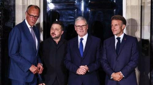 Zelenski, alături de liderii Marii Britanii, Franței și Germaniei, stabilesc condițiile pentru pacea în Ucraina
