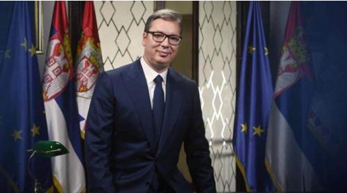Președintele sârb Vucic afirmă că va demisiona în câteva săptămâni și convoacă alegeri anticipate