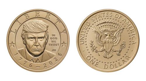 SUA va produce o monedă de 1 dolar cu chipul lui Trump, declară secretarul Trezoreriei
