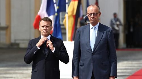 Macron și Merz încearcă să salveze motorul franco-german în cazul unei victorii a lui Marine Le Pen la prezidențiale