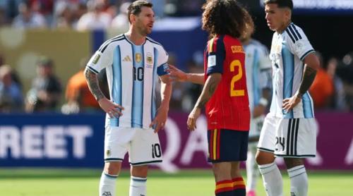 Gest de disperare: Messi criticat după ce a încercat să obțină eliminarea lui Cucurella în finala Cupei Mondiale speculând o regulă anti-rasism