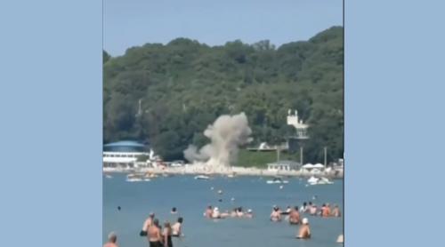 O dronă a explodat pe o plajă a unei stațiuni rusești de la Marea Neagră: Șapte persoane, inclusiv trei copii, au fost ucise anunță Rusia