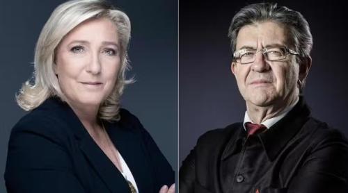 Alegeri prezidențiale în Franța: Marine Le Pen conduce detașat iar Jean-Luc Mélenchon duce extrema stângă în turul al doilea al alegerilor din 2027
