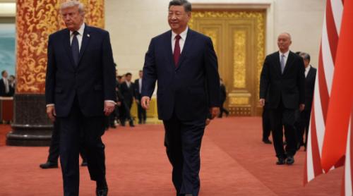 Cina la Casa Albă. Donald Trump și Xi Jinping - Velouté de dovlecel galben, înghețată delicată preparată cu miere recoltată de la Casa Albă, Schramsberg "Blanc De Noir"