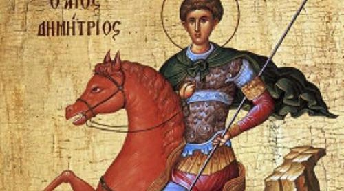 Calendar ortodox 26 octombrie: Sfâtul Mare Mucenic Dimitrie, izvorâtorul de mir